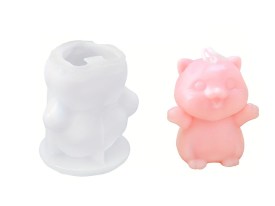 Molde silicona gatito Kawaii 